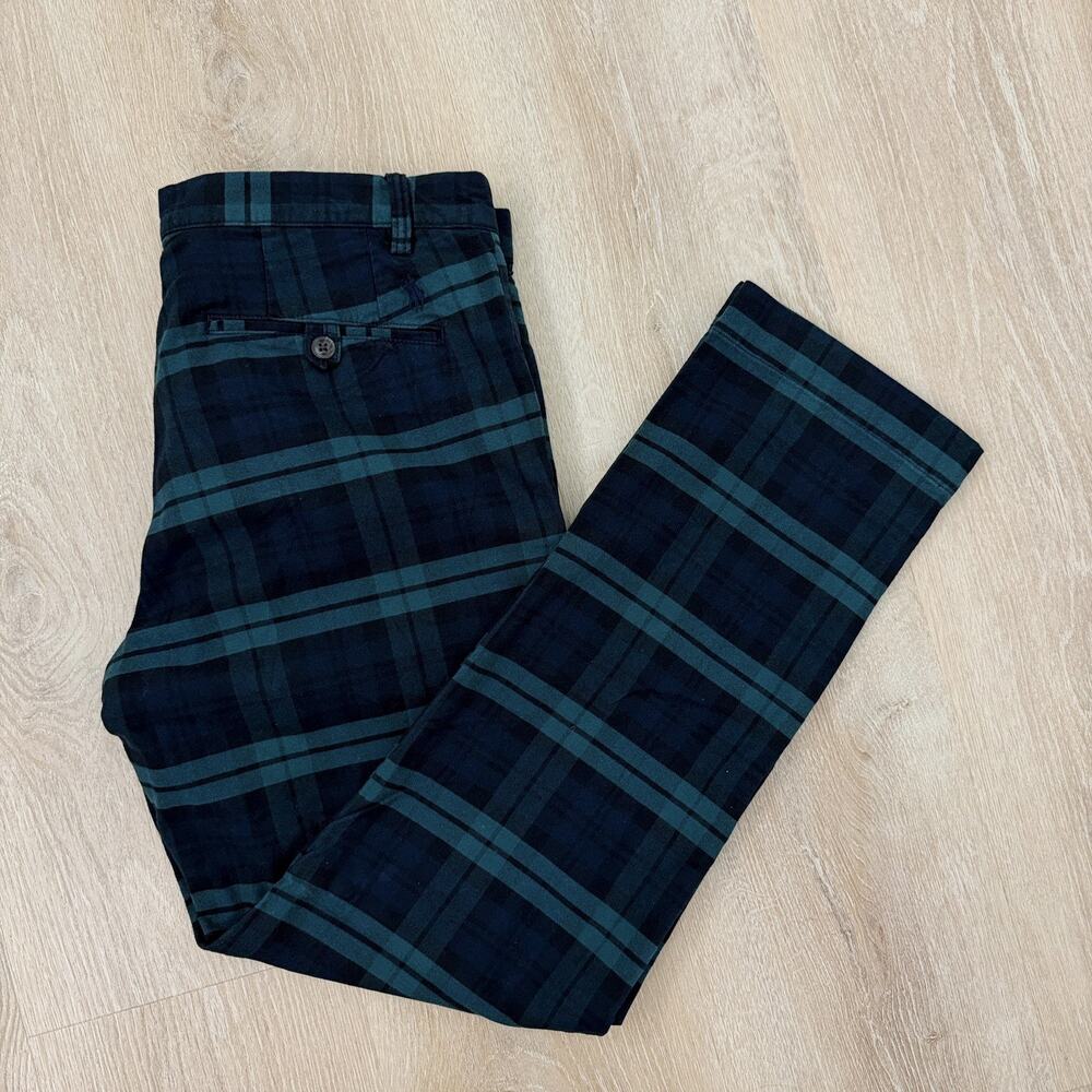 Polo Ralph Lauren Chino Pants Straight Fit Stretch Plaid Cotton Twill 34 x 32 - Picture 4 of 8